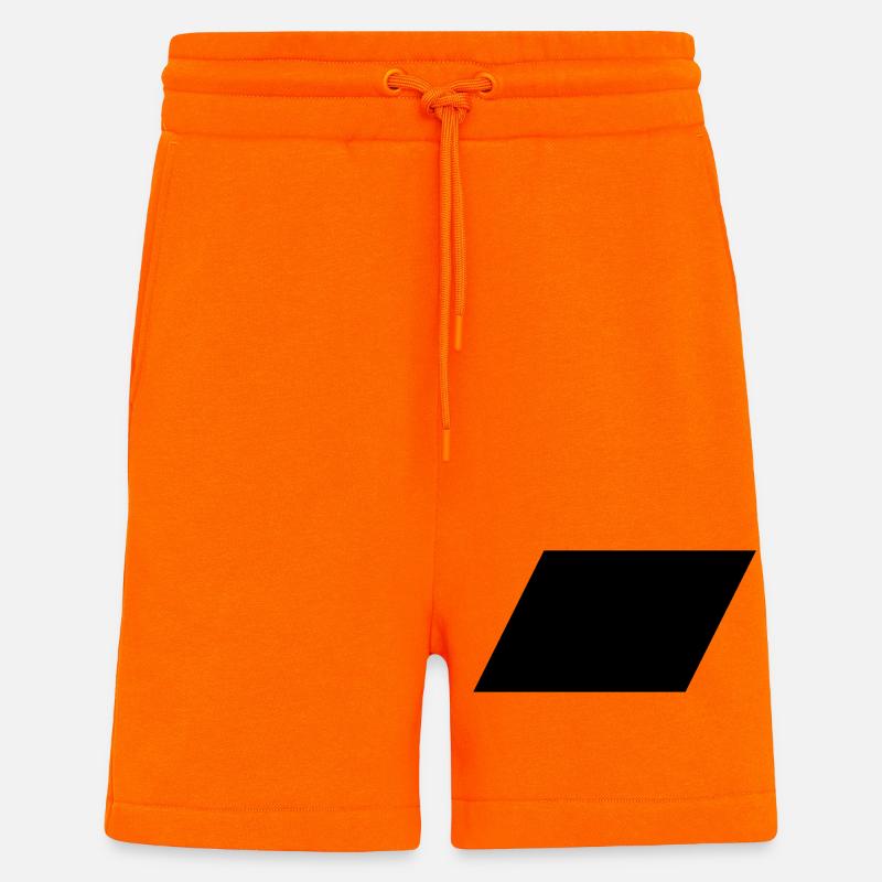 Parallélogramme - Short bio décontracté fabriqué en UE - SUNSET ORANGE