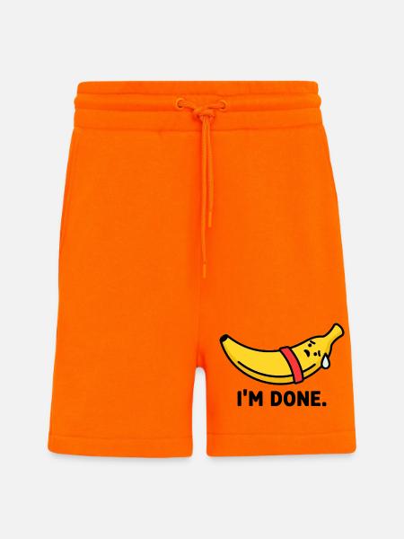 Das Workout Burnout Banana - Shorts - made by SPREAD - SUNSET ORANGE