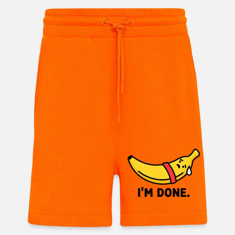 Das Workout Burnout Banana - Shorts - made by SPREAD - SUNSET ORANGE