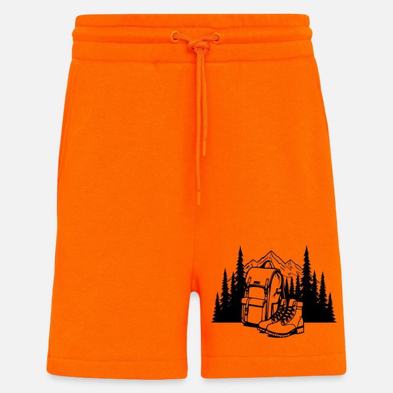 Absolute black, where it all begins - Shorts - made by SPREAD - SUNSET ORANGE