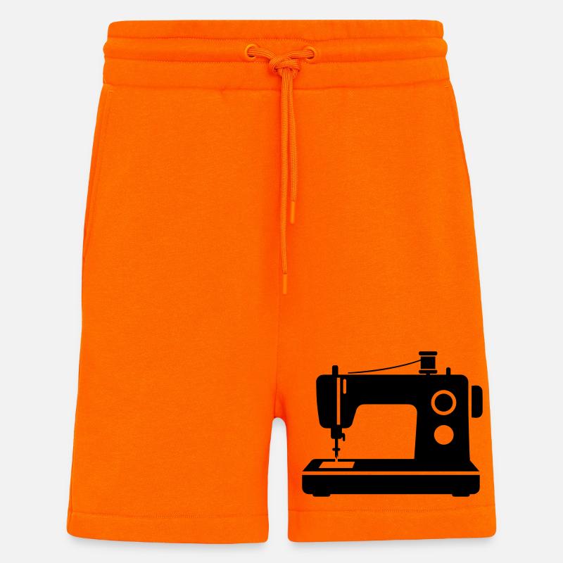 machine à coudre - Short bio décontracté fabriqué en UE - SUNSET ORANGE