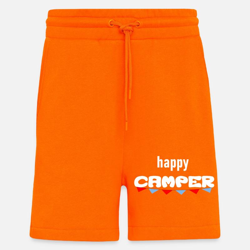 Happy Camper unterwegs - Shorts - made by SPREAD - SUNSET ORANGE