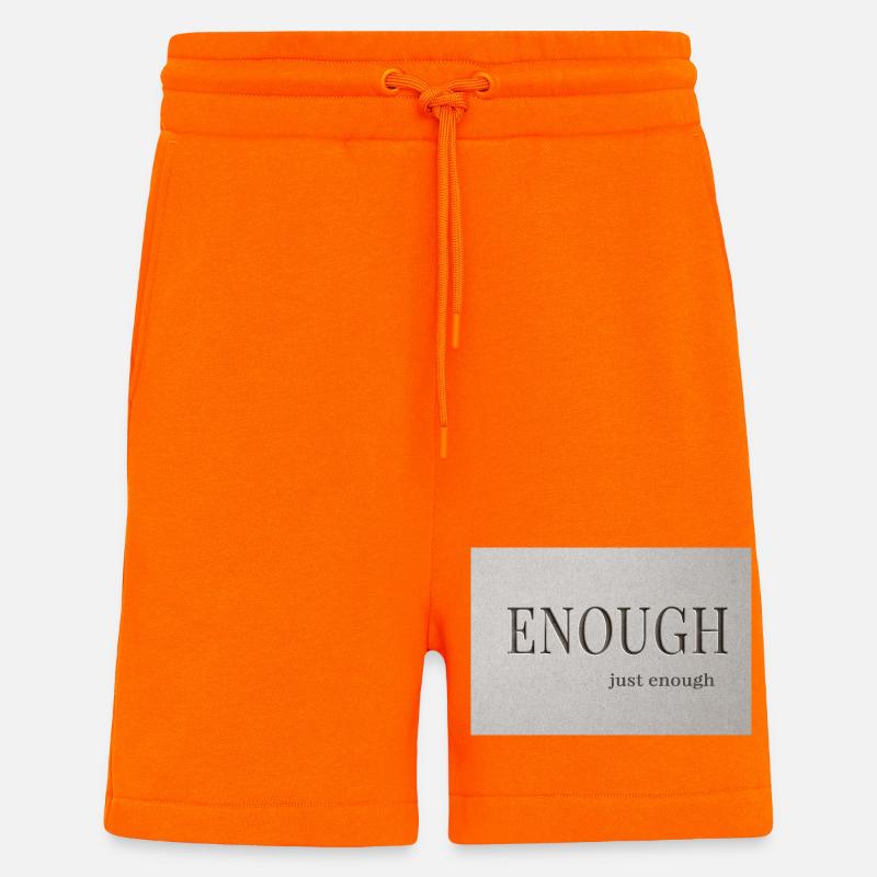 Enough – just enough - Shorts - made by SPREAD - SUNSET ORANGE