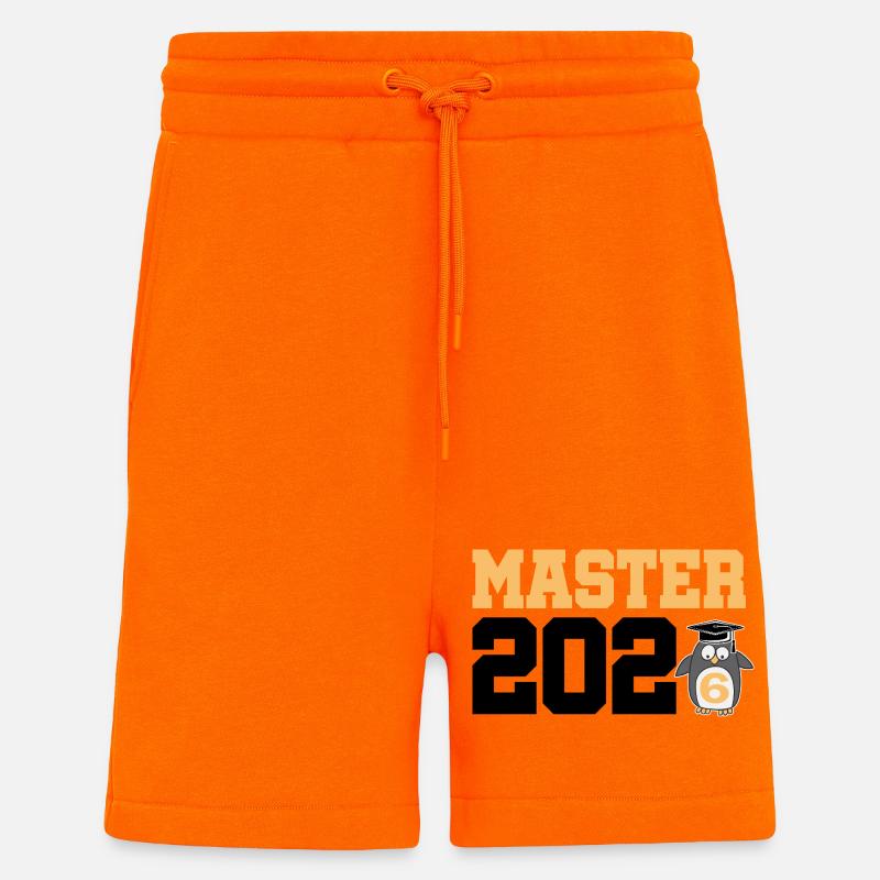 Master 2026 Abschluss Promotion Sponsion - Shorts - made by SPREAD - SUNSET ORANGE