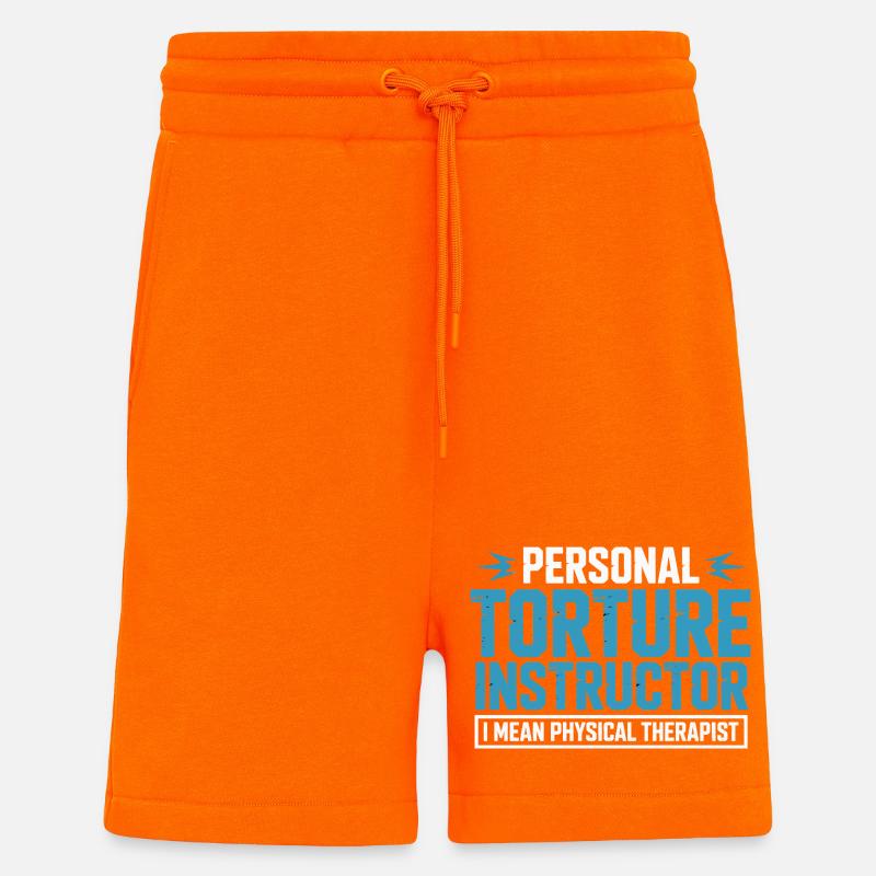 Personal Torture Instructor – Physiotherapie - Shorts - made by SPREAD - SUNSET ORANGE