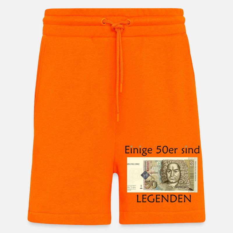 50s Legends, German Mark, Drawing Birthday - Shorts - made by SPREAD - SUNSET ORANGE
