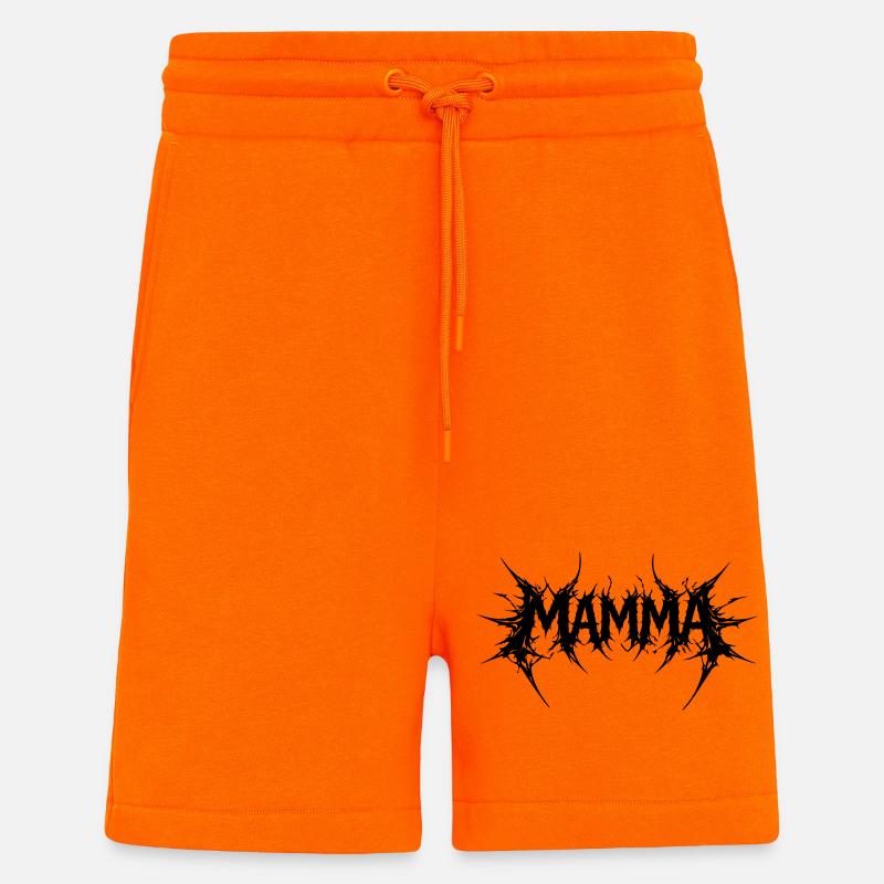Maman ! - Short bio décontracté fabriqué en UE - SUNSET ORANGE