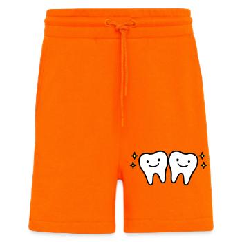 Dent mignonne - Short bio décontracté fabriqué en UE - SUNSET ORANGE - Devant