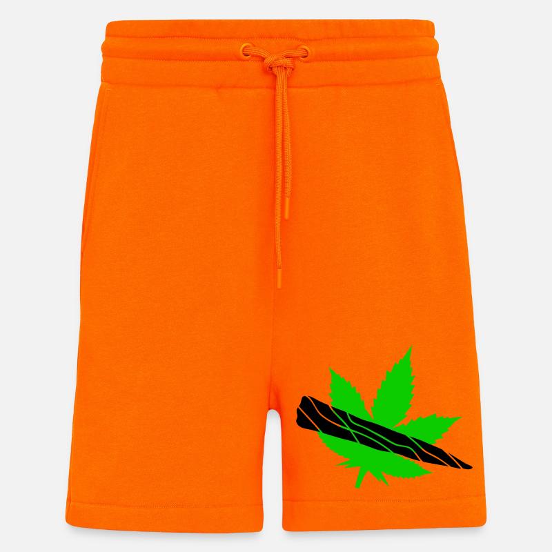 Grünes Blatt-Silhouette-Design - Shorts - made by SPREAD - SUNSET ORANGE