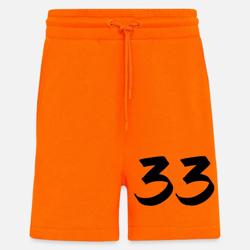 33 - Short bio décontracté fabriqué en UE - SUNSET ORANGE