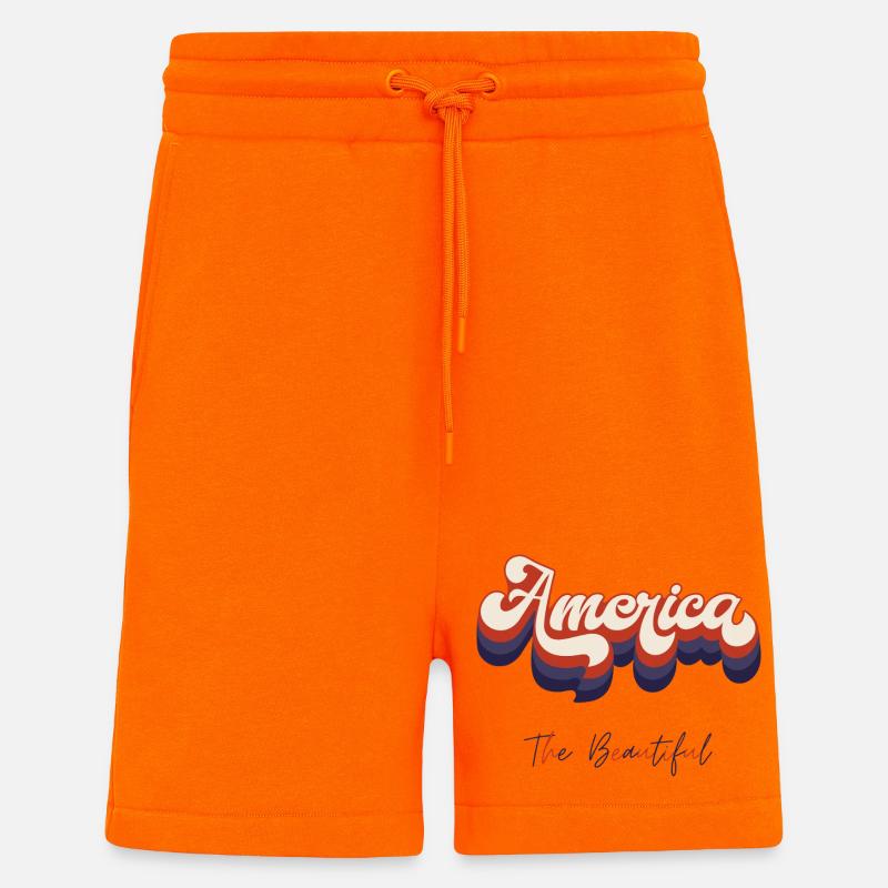 Amerika, das Schöne - Shorts - made by SPREAD - SUNSET ORANGE