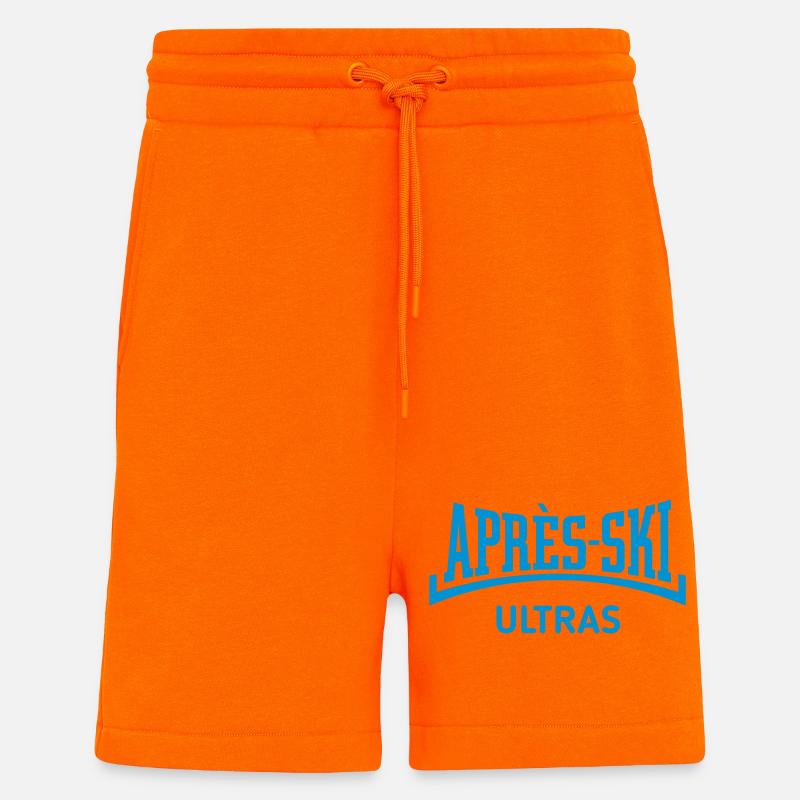 Ultra-Ski (Après Ski / Concave / Blue) - Short bio décontracté fabriqué en UE - SUNSET ORANGE