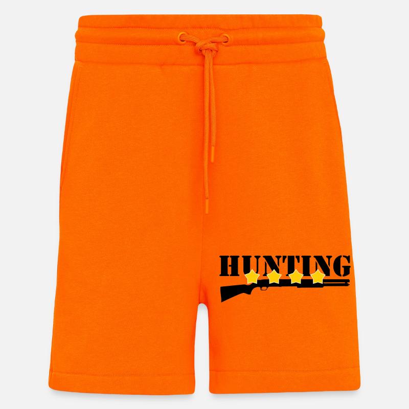 Chasse - Chasseur - Short bio décontracté fabriqué en UE - SUNSET ORANGE