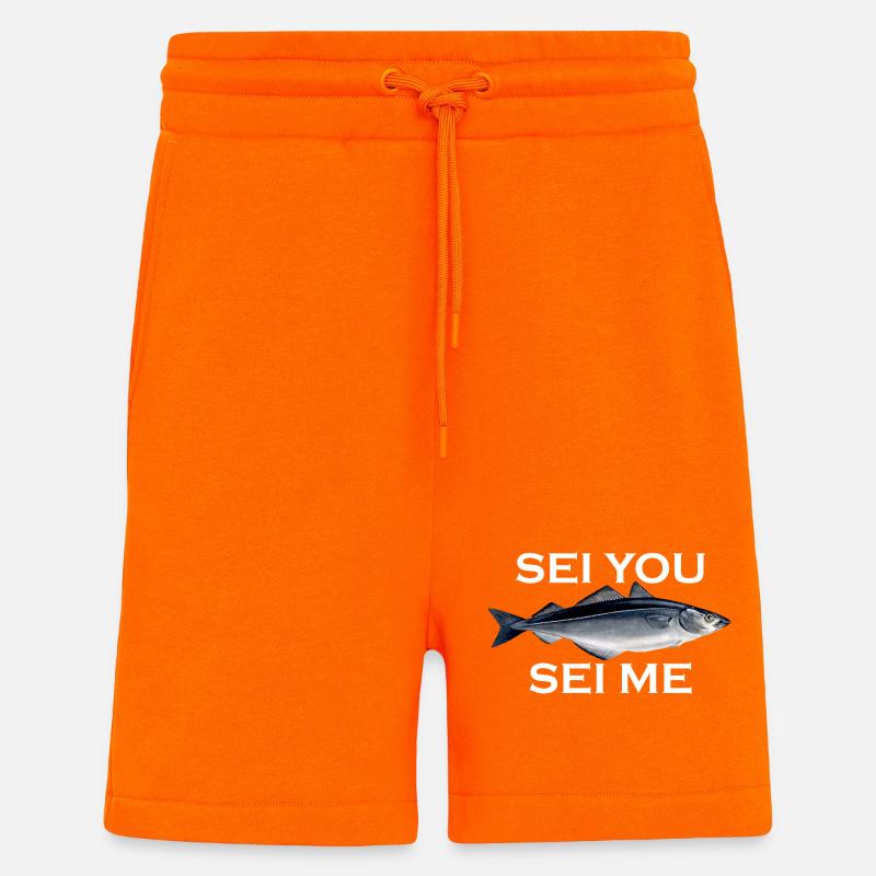 Dis-moi - Short bio décontracté fabriqué en UE - SUNSET ORANGE