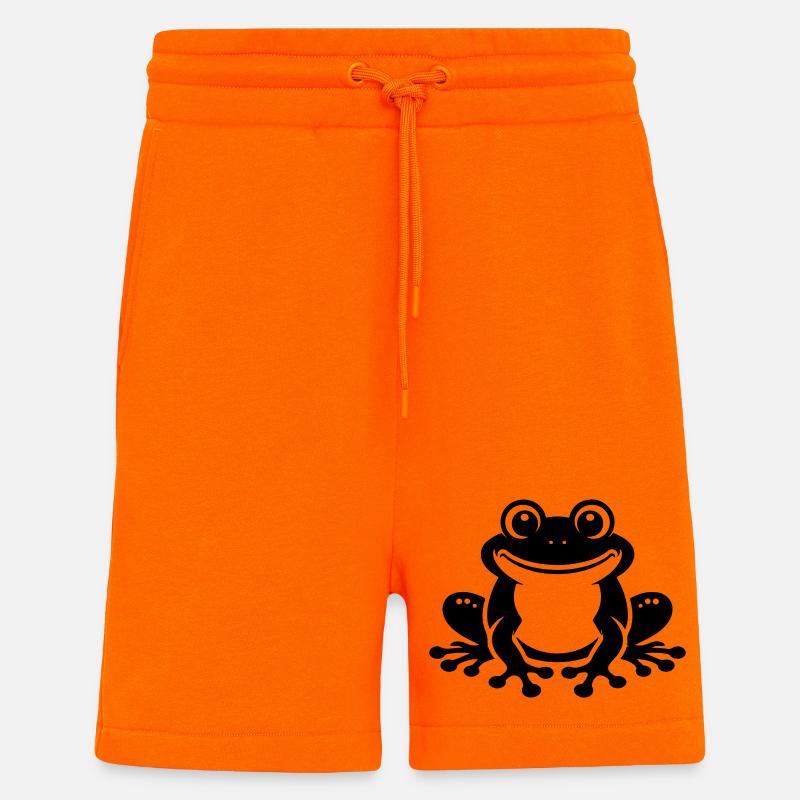 Toad Comic Frog - Shorts - made by SPREAD - SUNSET ORANGE