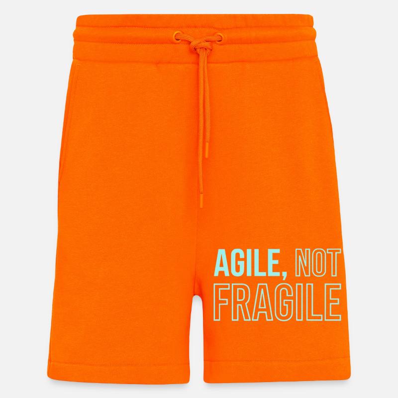 Agile Development, Scrum Coach Shirt  - Shorts - made by SPREAD - SUNSET ORANGE
