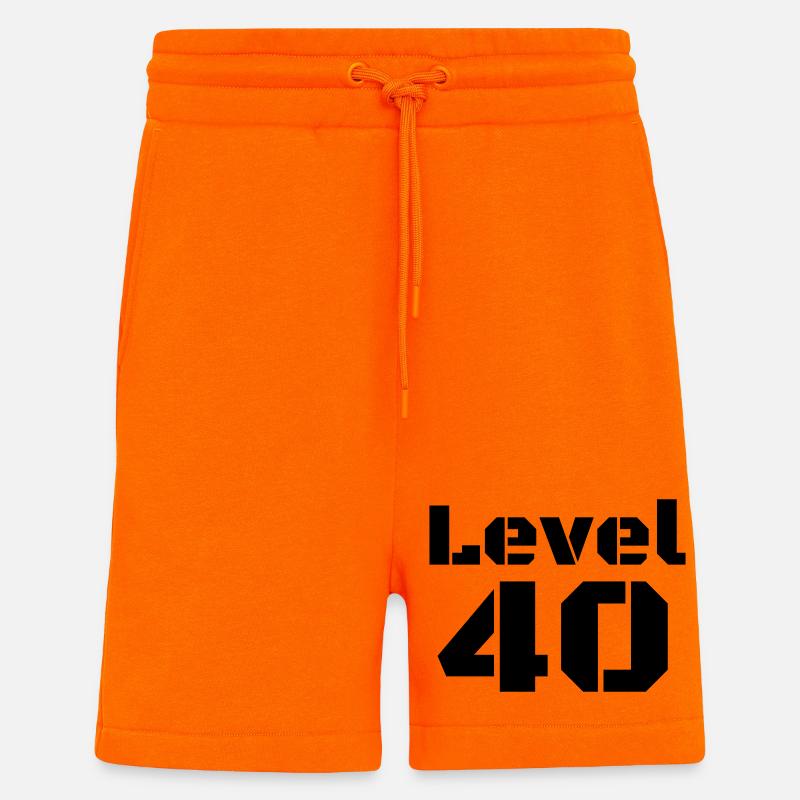 Level 40 - Shorts - made by SPREAD - SUNSET ORANGE