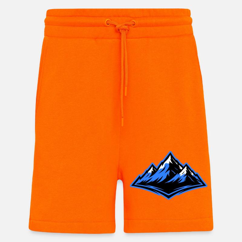 Berge Symbol Alpen - Shorts - made by SPREAD - SUNSET ORANGE