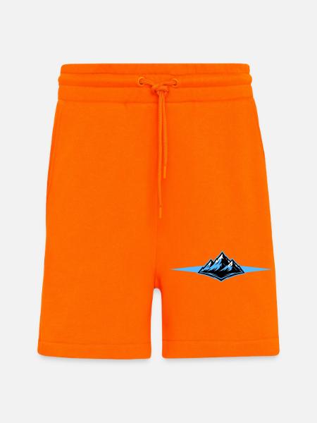 Mountains icon line - Shorts - made by SPREAD - SUNSET ORANGE