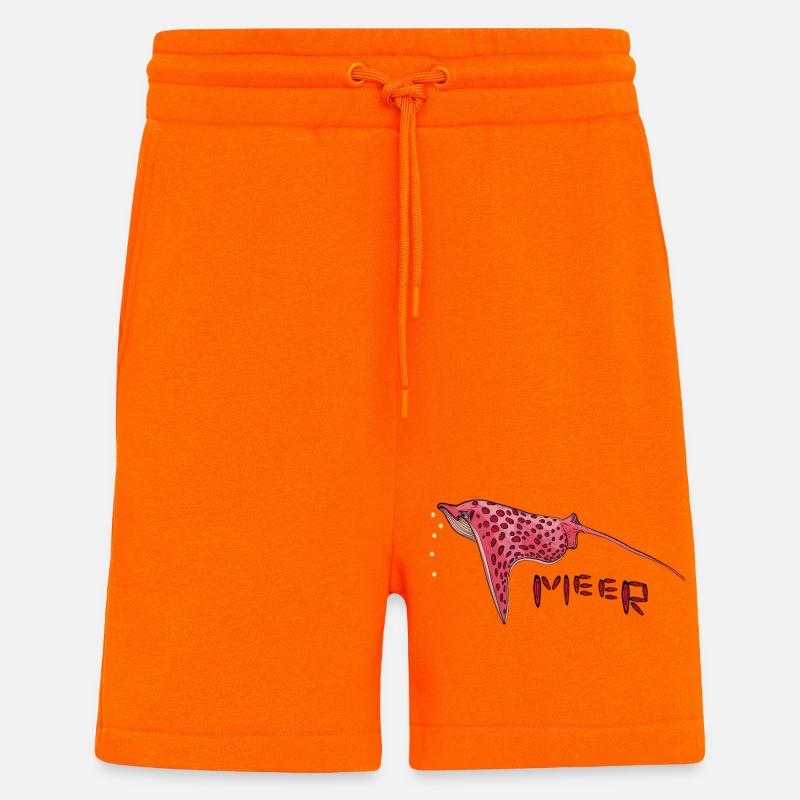 Stingray - Short bio décontracté fabriqué en UE - SUNSET ORANGE