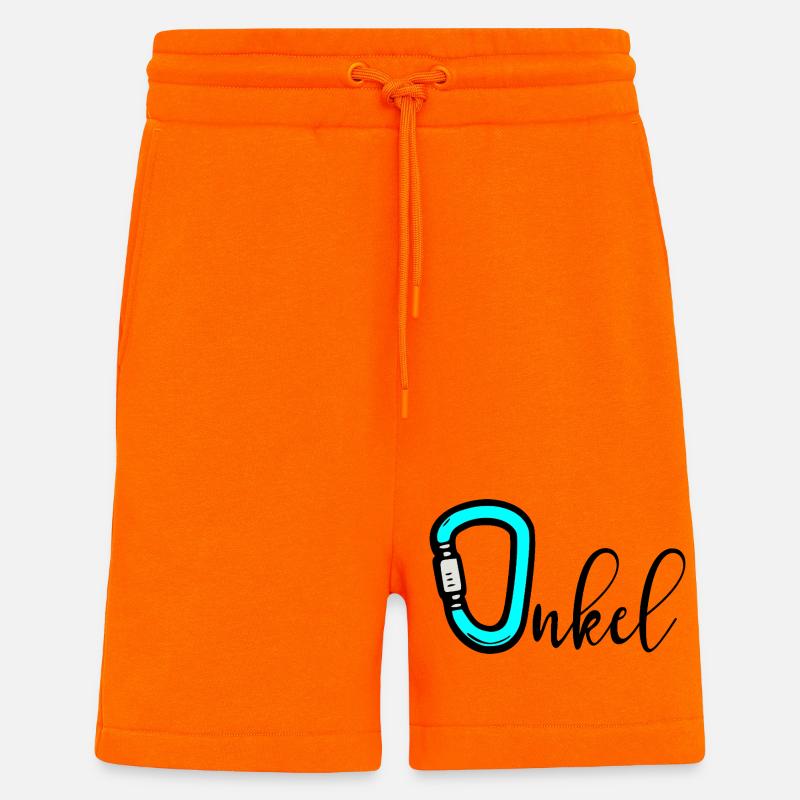 Camping Klettern Onkel - Shorts - made by SPREAD - SUNSET ORANGE