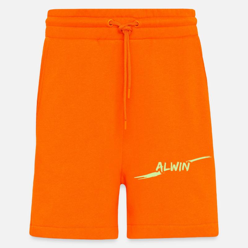 Gift Alwin - Short bio décontracté fabriqué en UE - SUNSET ORANGE