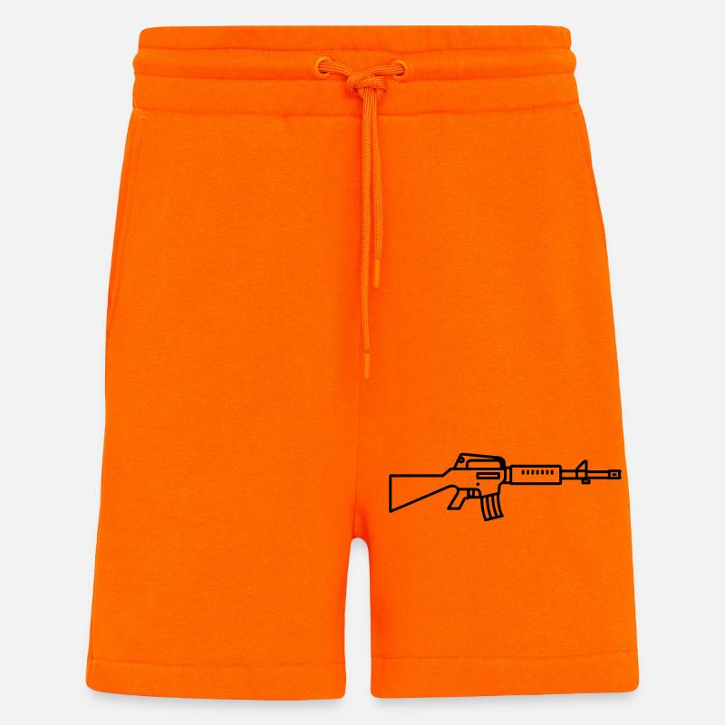 fusil - Short bio décontracté fabriqué en UE - SUNSET ORANGE