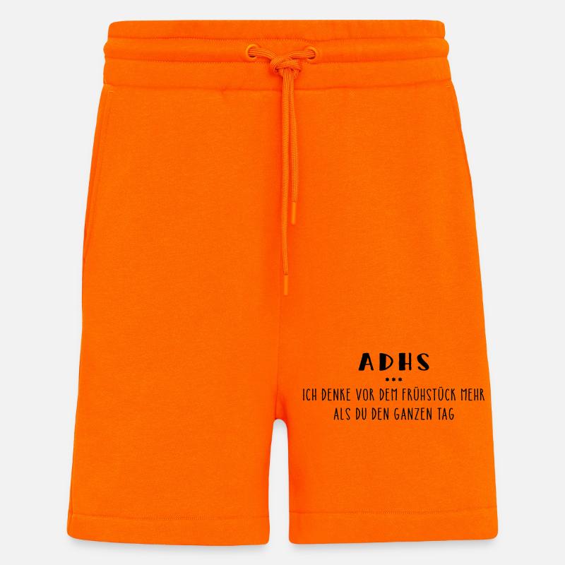 ADHS – Spruch - Shorts - made by SPREAD - SUNSET ORANGE