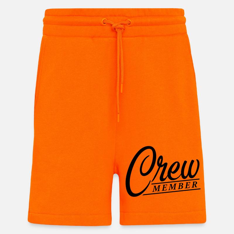 équipage - Short bio décontracté fabriqué en UE - SUNSET ORANGE