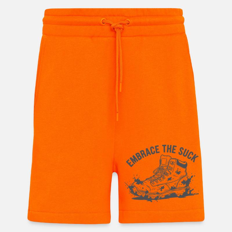Embrassez le splash de baskets sucer - Short bio décontracté fabriqué en UE - SUNSET ORANGE