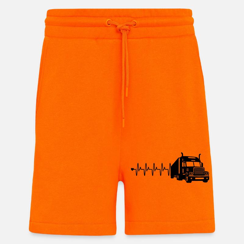 Lkw herzfrequenz - Shorts - made by SPREAD - SUNSET ORANGE