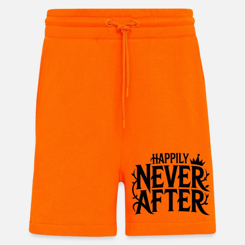 2026_02_12_Happily_never_after_Typo Conception - Short bio décontracté fabriqué en UE - SUNSET ORANGE