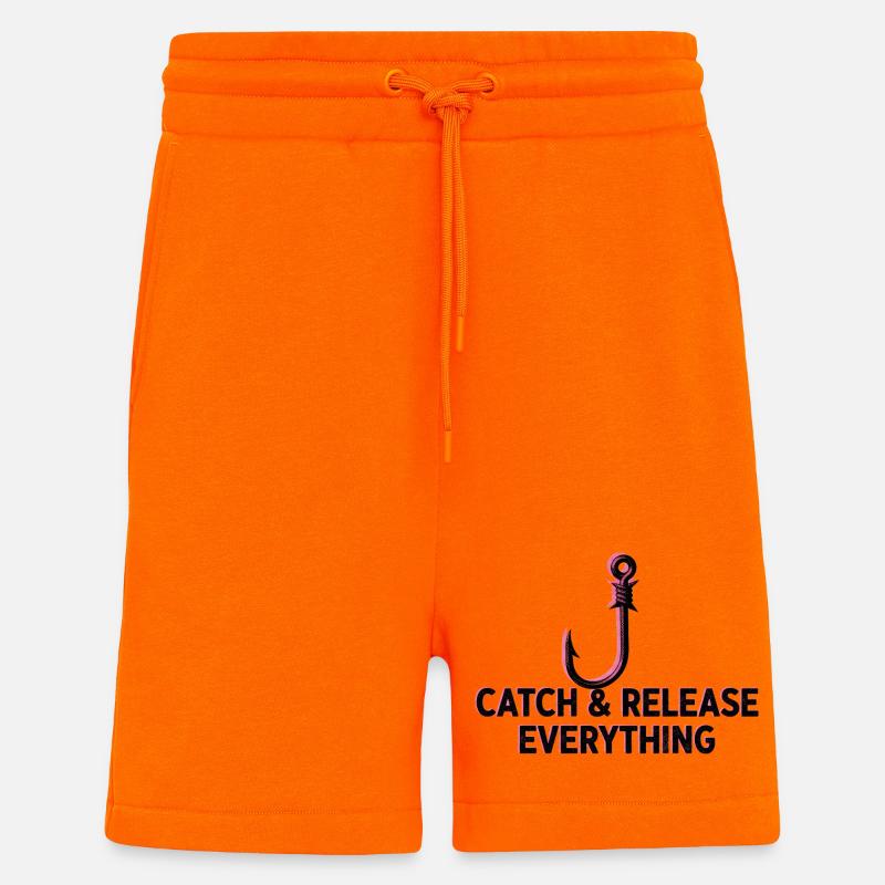Catch & Release Everything - Shorts - made by SPREAD - SUNSET ORANGE