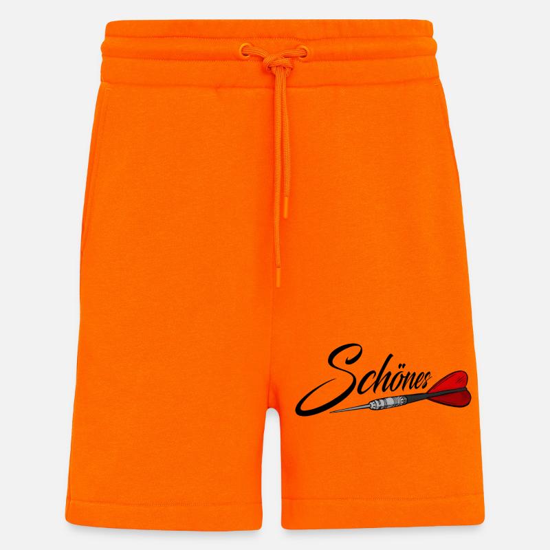 Schönes mit Dartpfeil, Darts, Dart - Shorts - made by SPREAD - SUNSET ORANGE