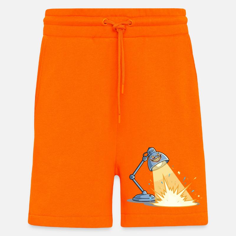 Lampe Explosive Espiègle - Short bio décontracté fabriqué en UE - SUNSET ORANGE