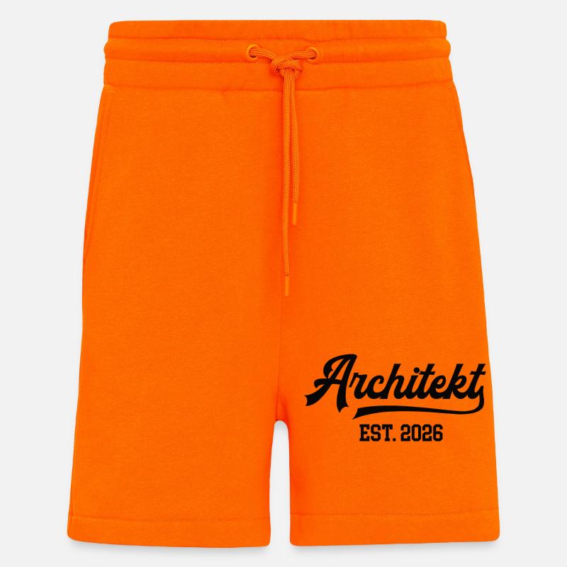 Architekt Architekturstudium Student Architektur - Shorts - made by SPREAD - SUNSET ORANGE
