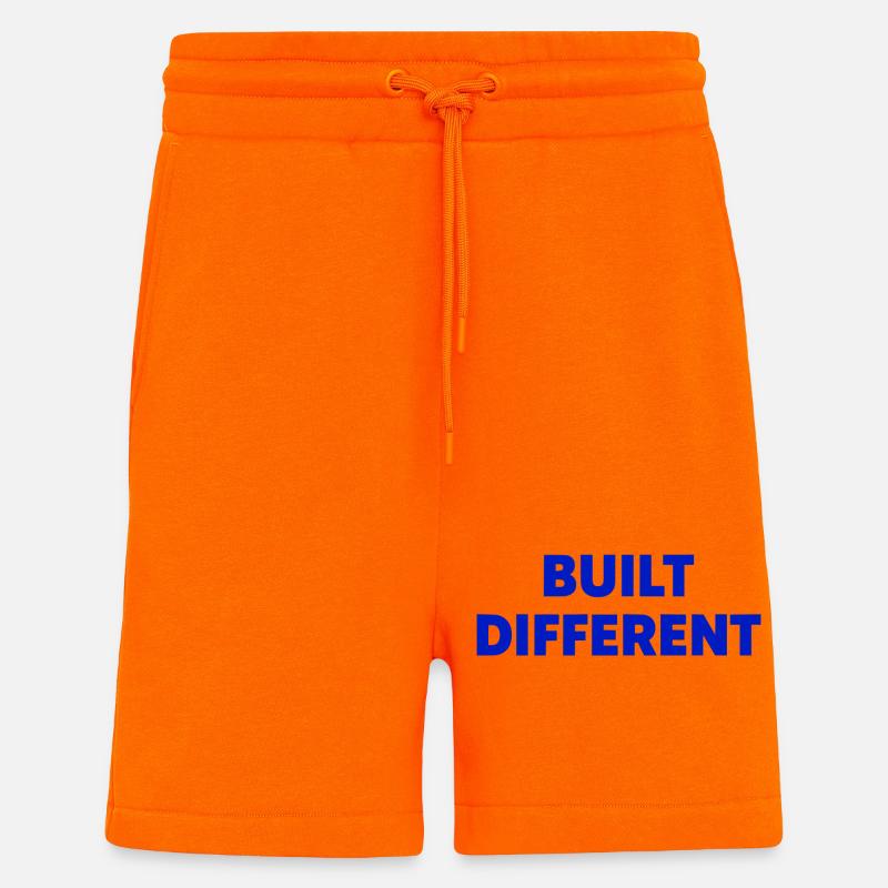 Construction d’un style de motivation différent - Short bio décontracté fabriqué en UE - SUNSET ORANGE
