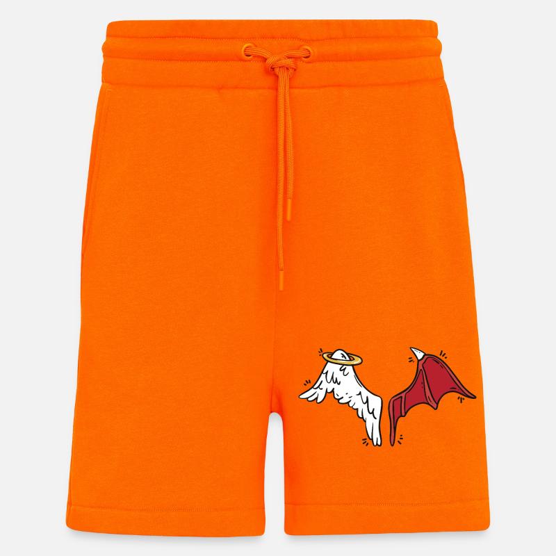 Angels & Devils - Shorts - made by SPREAD - SUNSET ORANGE