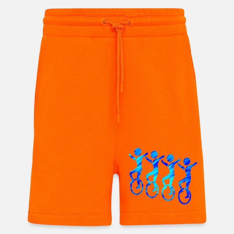4er Einrad | Unicycling Freestyle - Shorts - made by SPREAD - SUNSET ORANGE
