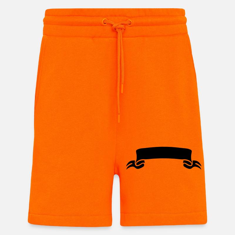 manche - Short bio décontracté fabriqué en UE - SUNSET ORANGE