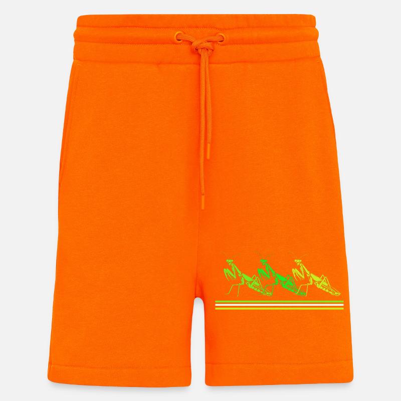 Mantis Gottesanbeter Gottesanbeterin - Shorts - made by SPREAD - SUNSET ORANGE