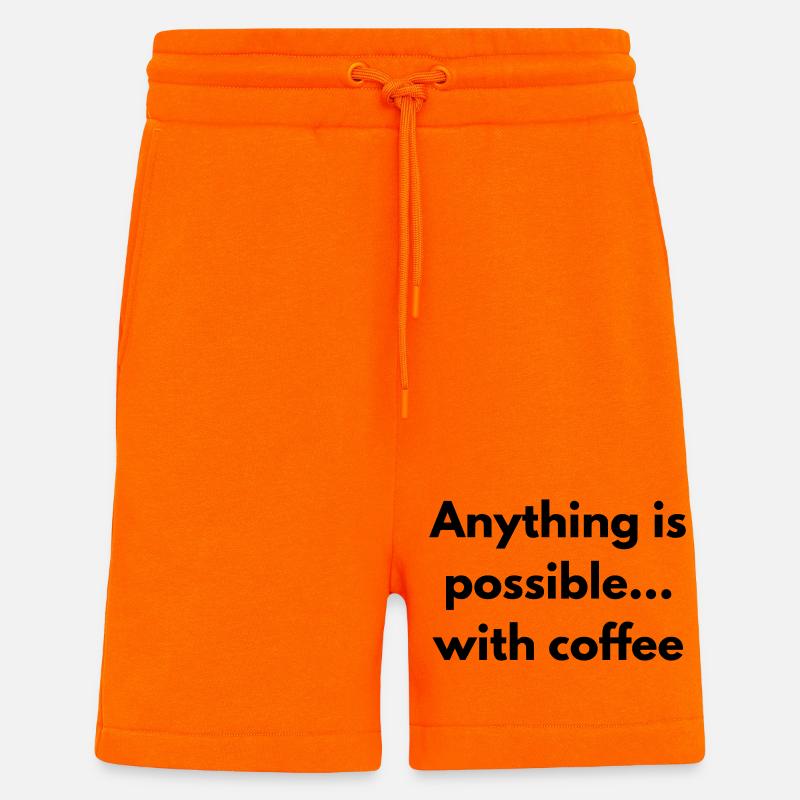 Mit Kaffee ist alles möglich - Shorts - made by SPREAD - SUNSET ORANGE