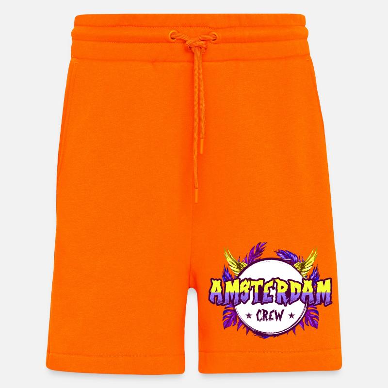 Amsterdam Crew Bunt - Shorts - made by SPREAD - SUNSET ORANGE