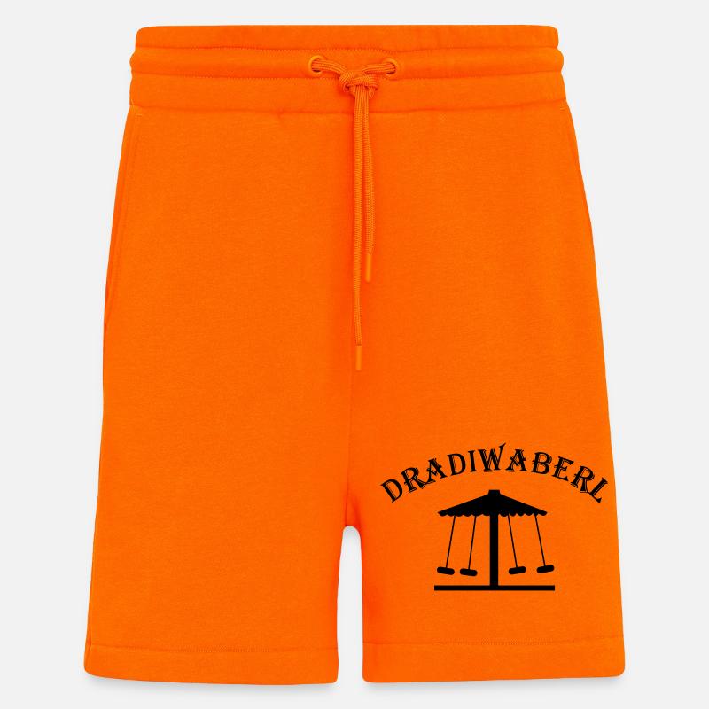 Dradiwaberl – Austrian dialect carousel - Shorts - made by SPREAD - SUNSET ORANGE