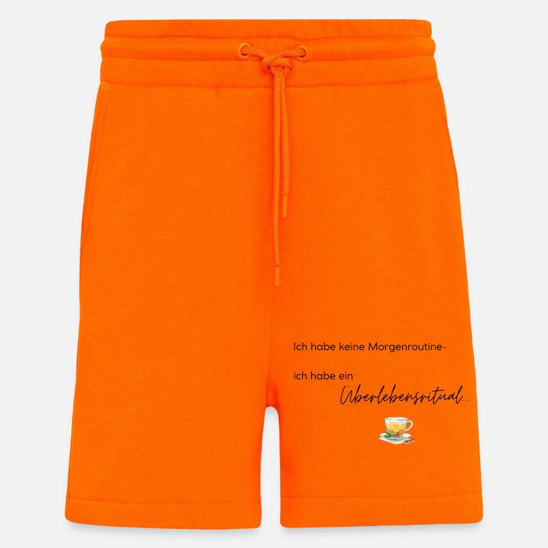 LIEBEVOLL Morgenroutine Tee - Shorts - made by SPREAD - SUNSET ORANGE