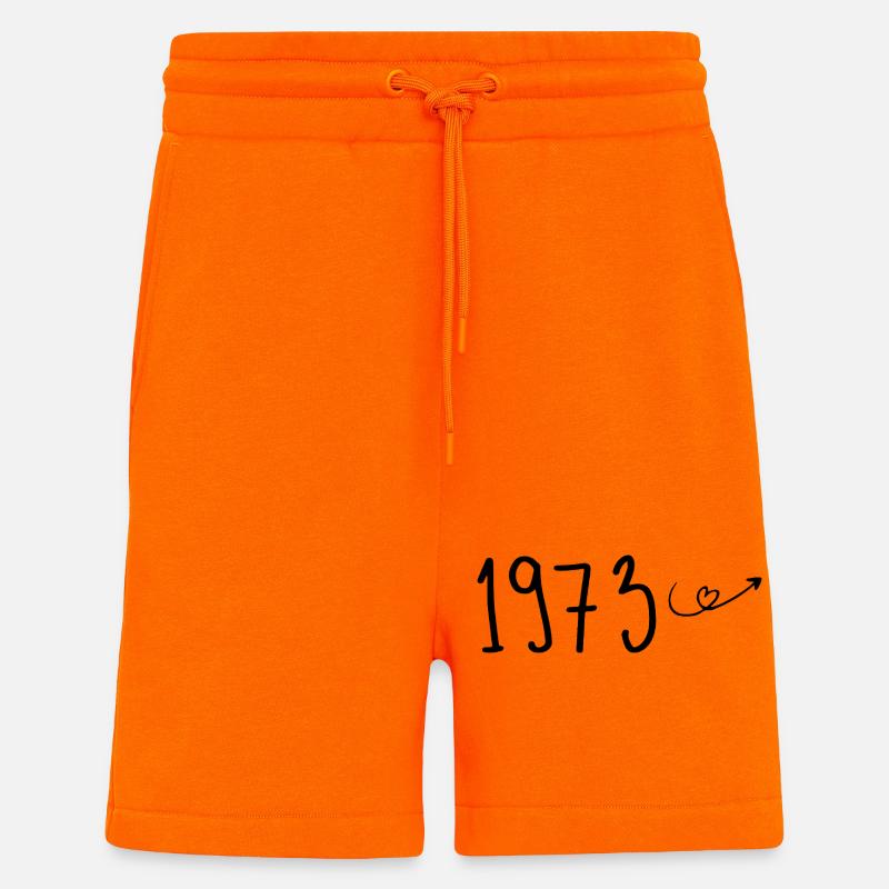 1973 Jubiläum 1973 Retro 1973 - Shorts - made by SPREAD - SUNSET ORANGE