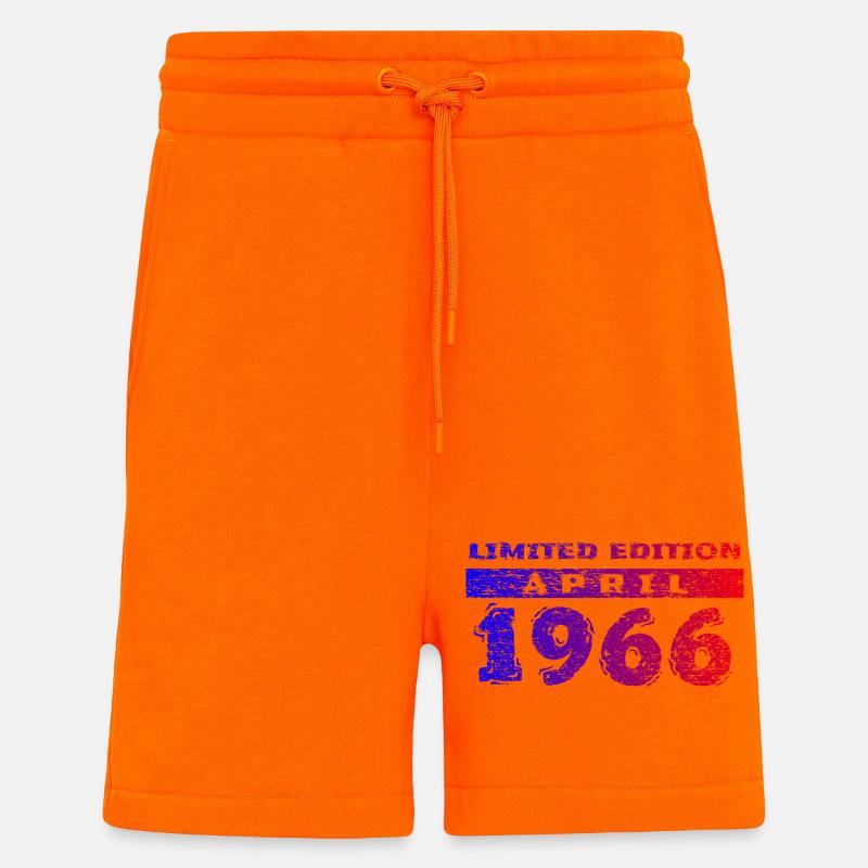 60e anniversaire Édition Limitée 04/1966 - Short bio décontracté fabriqué en UE - SUNSET ORANGE