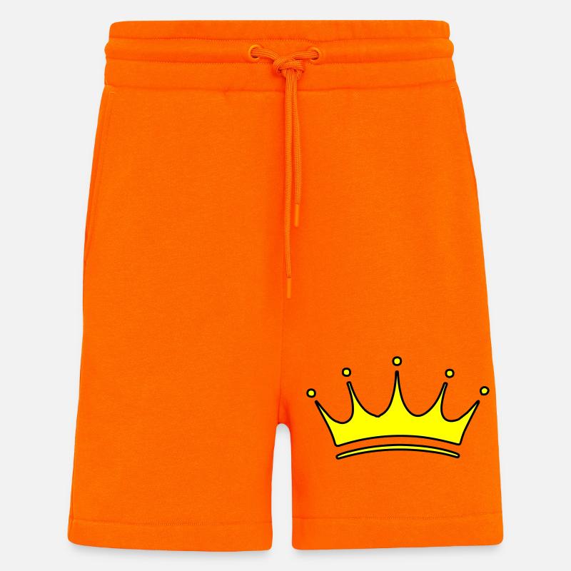 Krone Symbol - Shorts - made by SPREAD - SUNSET ORANGE