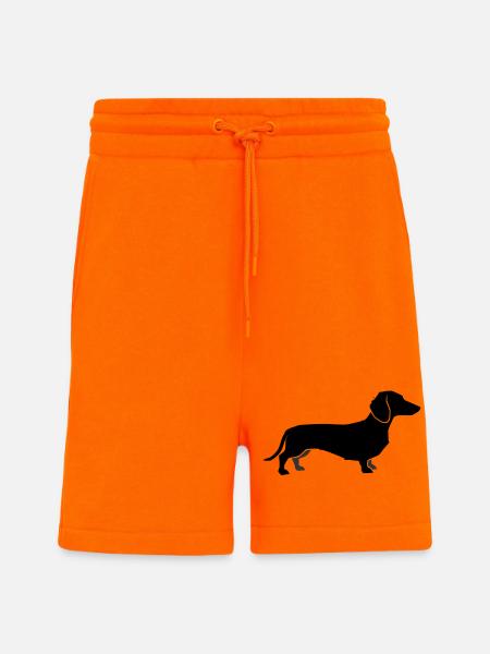 Dackel Hund Silhouette - Shorts - made by SPREAD - SUNSET ORANGE