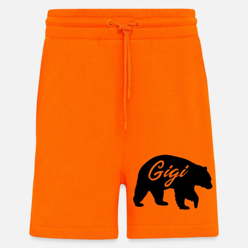 Gigi Bär süßes Oma-Hemd-Geschenk - Shorts - made by SPREAD - SUNSET ORANGE